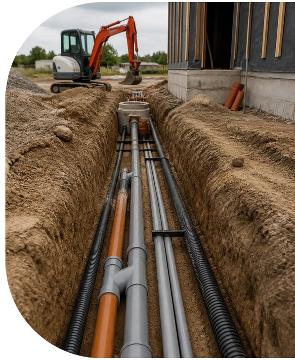 Монтаж наружных инженерных сетей в Красном Сулине от 2552 р. | АПаруса-Крл